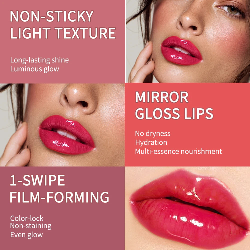Juicy Glow Tint Deep Moisturizing Brightening Long-Lasting Mirror Shine Smooth Radiant Lip Tint Juicy Glow Lipstick