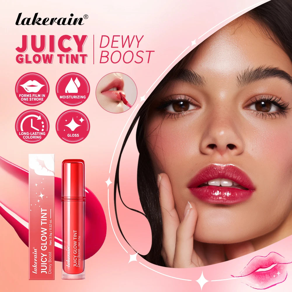 Juicy Glow Tint Deep Moisturizing Brightening Long-Lasting Mirror Shine Smooth Radiant Lip Tint Juicy Glow Lipstick