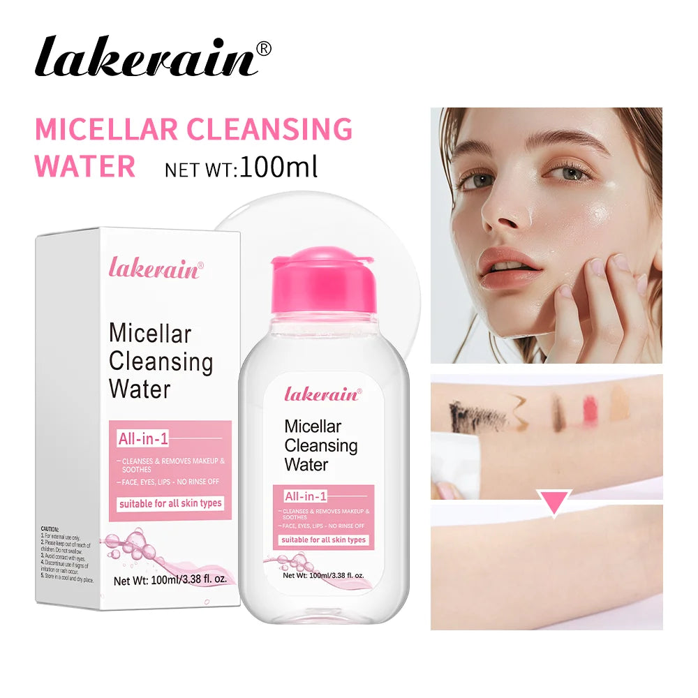 100ml Micellar Cleaning Water Hydrating Facial Cleanser Deep Makeup Remover Cleaning Water Refresh Hydrate Cleansing Skin
