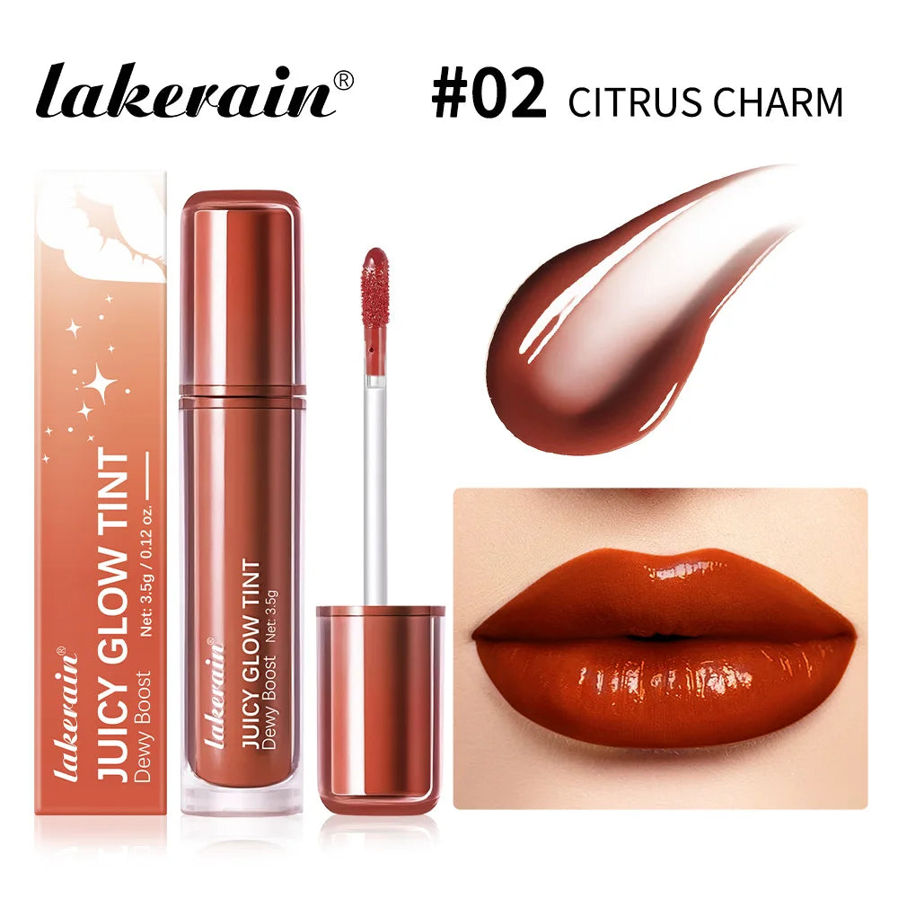 Juicy Glow Tint Deep Moisturizing Brightening Long-Lasting Mirror Shine Smooth Radiant Lip Tint Juicy Glow Lipstick