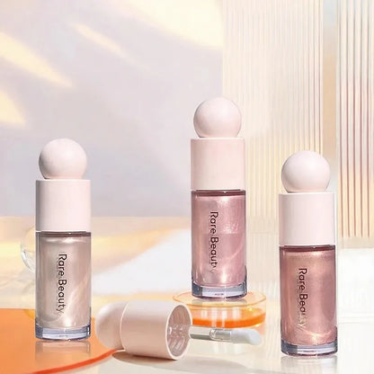 Rare Beauty Positive Light Liquid Luminizer Dewy Glow Radiant Shine Luminous Second Skin Glass Like Finish Long Lasting Makeup