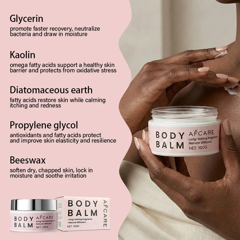 Natural Organic Balm Body Balm Moisturizer for Dry Cracked Sensitive Skin Skin Barrier Support with Skin Nourishment