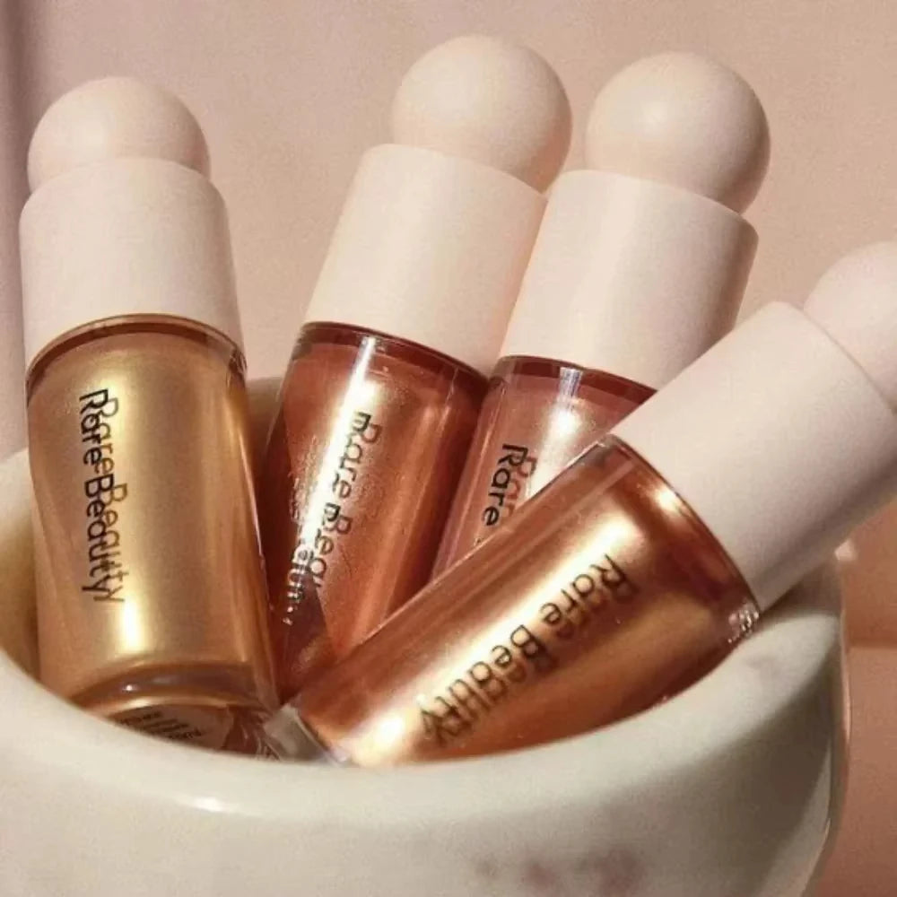 Rare Beauty Positive Light Liquid Luminizer Dewy Glow Radiant Shine Luminous Second Skin Glass Like Finish Long Lasting Makeup