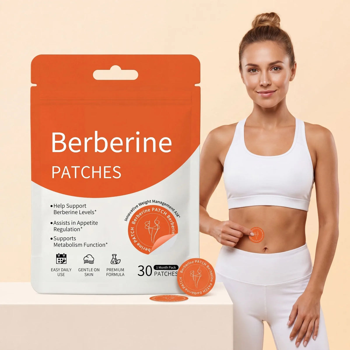Body Care Patch Protects and Nourishes Skin Highlights Body Contours Lightweight Moisturizing Care Patches Portable
