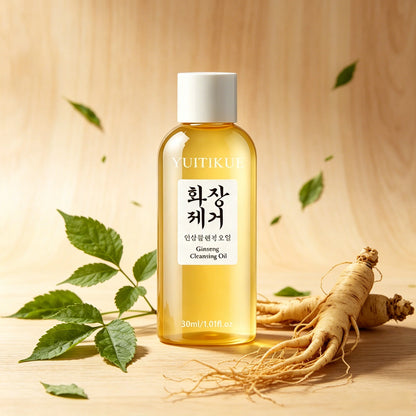 Ginseng Cleansing Oil 30ml Gentle Makeup Remover Nourishing Hydrating Deep Clean Facial Oil For Daily Sensitive Skin Care