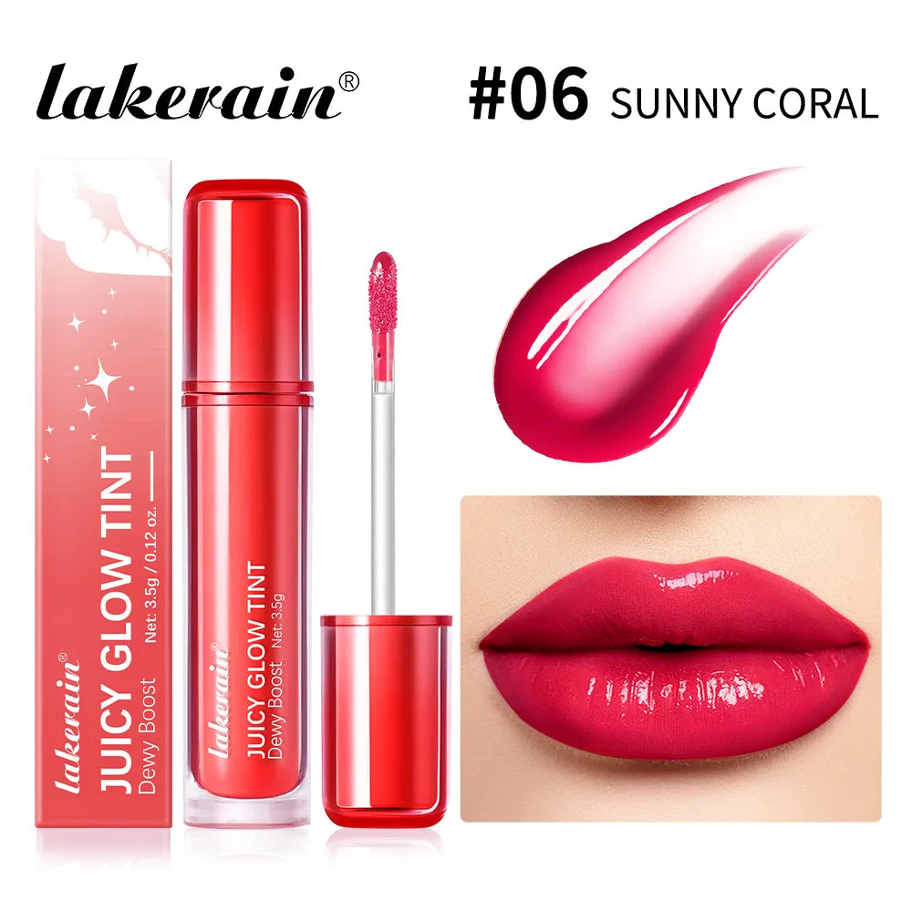 Juicy Glow Tint Deep Moisturizing Brightening Long-Lasting Mirror Shine Smooth Radiant Lip Tint Juicy Glow Lipstick