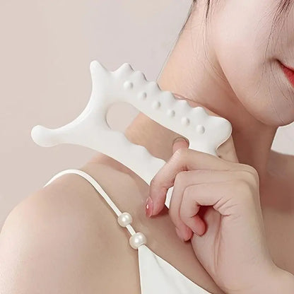 Ergonomic Versatile Handheld Gua Sha Board for Face &amp; Body - Non-Ceramic, Gua Sha Massage Tool, Relaxation and Beauty Massager