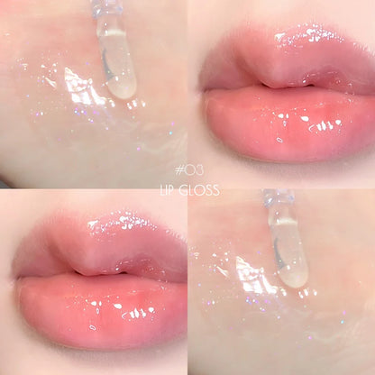 Water Glow Lip gloss keeps the lips moist plump and lustrous maintaining a natural makeup color