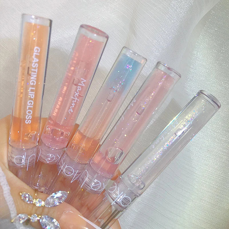 Water Glow Lip gloss keeps the lips moist plump and lustrous maintaining a natural makeup color