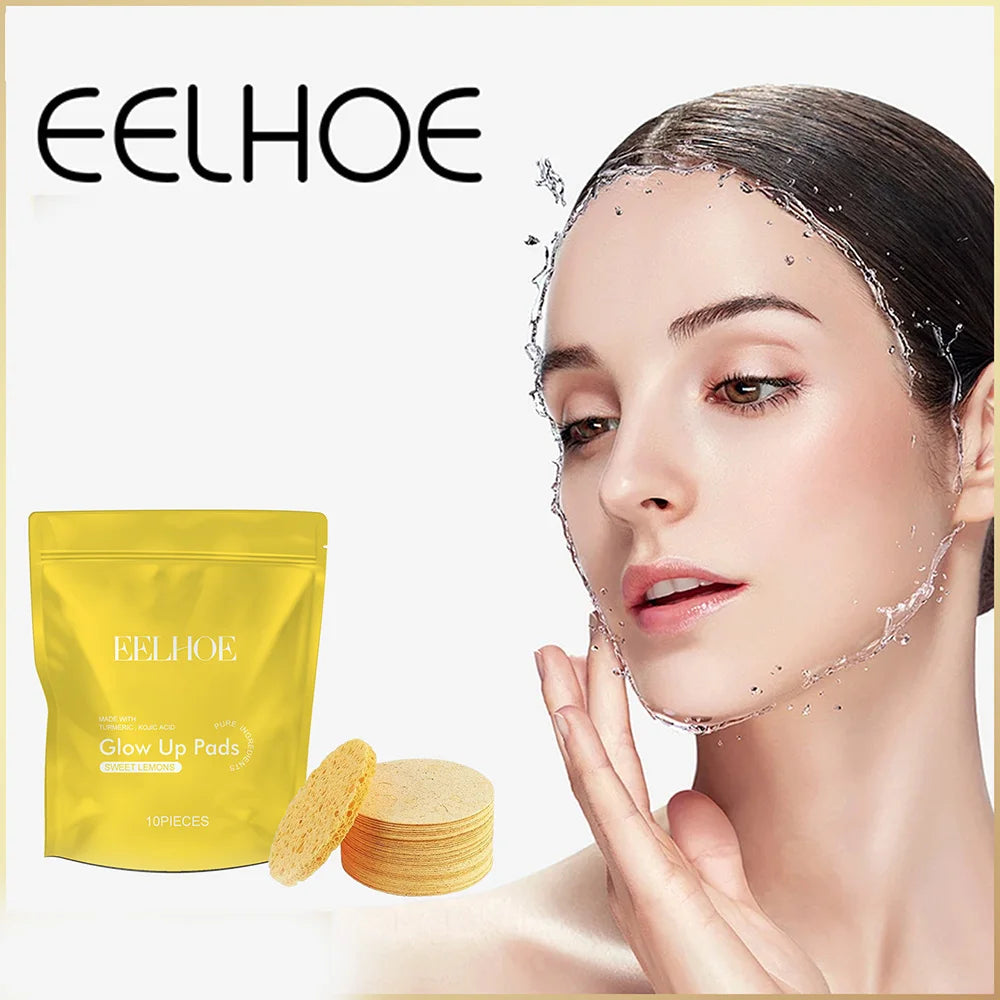 Turmeric Cleansing Pad Deeply Cleanses Skin, Removes Dirt, Controls Oil and Softens Exfoliated, Tender Skin
