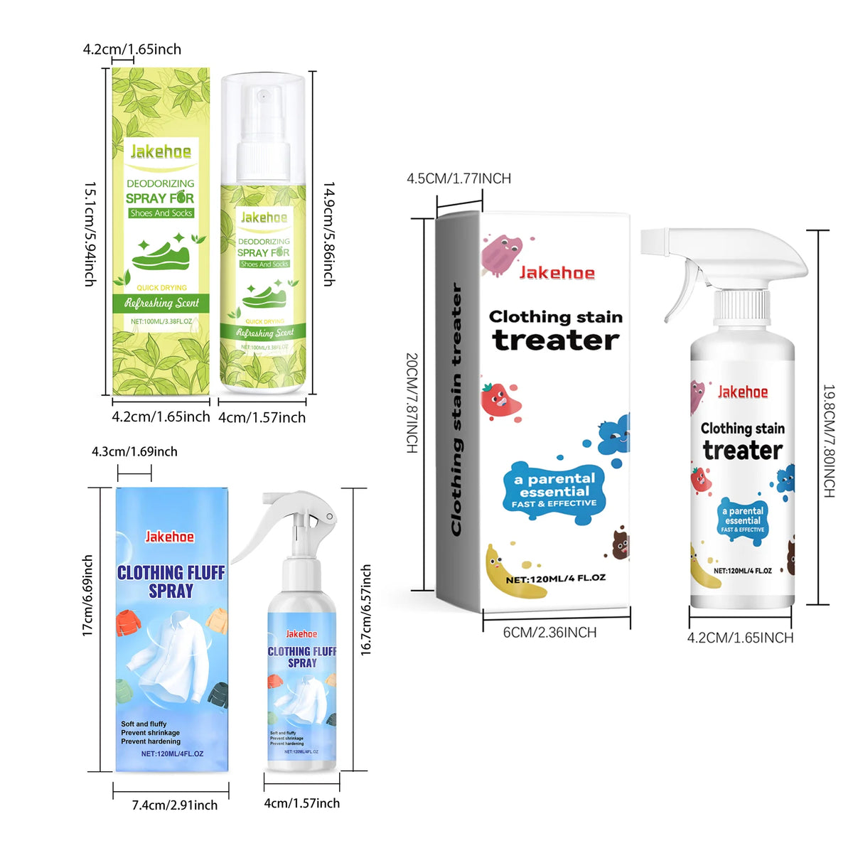 Clothes Decontamination Spray Deep Penetration Cleaning No Residue Mild&amp;Non Irritating Clean Fragrant &amp; Soft Protective Clothing