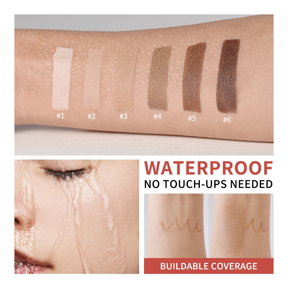 Hydrating Glow Skin Tint Foundation Oil-Free Glass Skin Facial Makeup Base Sweat Resistant Skin Friendly Light Coverage Makeup