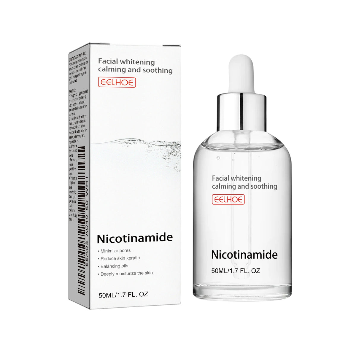 Niacinamide Facial Serum: Fades Acne Marks, Hydrates and Moisturizes, Minimizes Pores, Brightens Skin, Skin-Beautifying Essence.