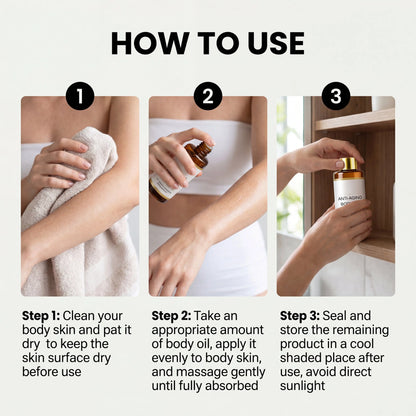 Body Care Oil Hydrating Body Oil Natural Lightweight Body Moisturizer Nourishing Body Treatment Bottle For Women Daily Skin Care