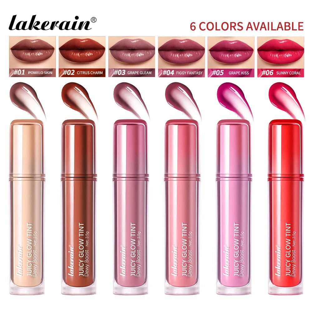 Juicy Glow Tint Deep Moisturizing Brightening Long-Lasting Mirror Shine Smooth Radiant Lip Tint Juicy Glow Lipstick