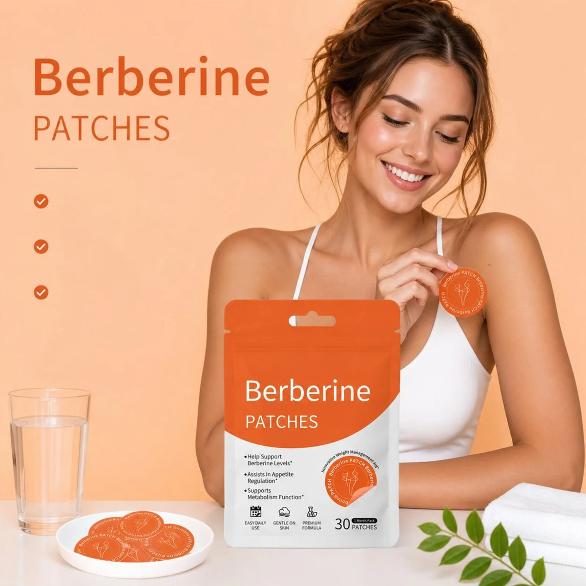 Body Care Patch Protects and Nourishes Skin Highlights Body Contours Lightweight Moisturizing Care Patches Portable