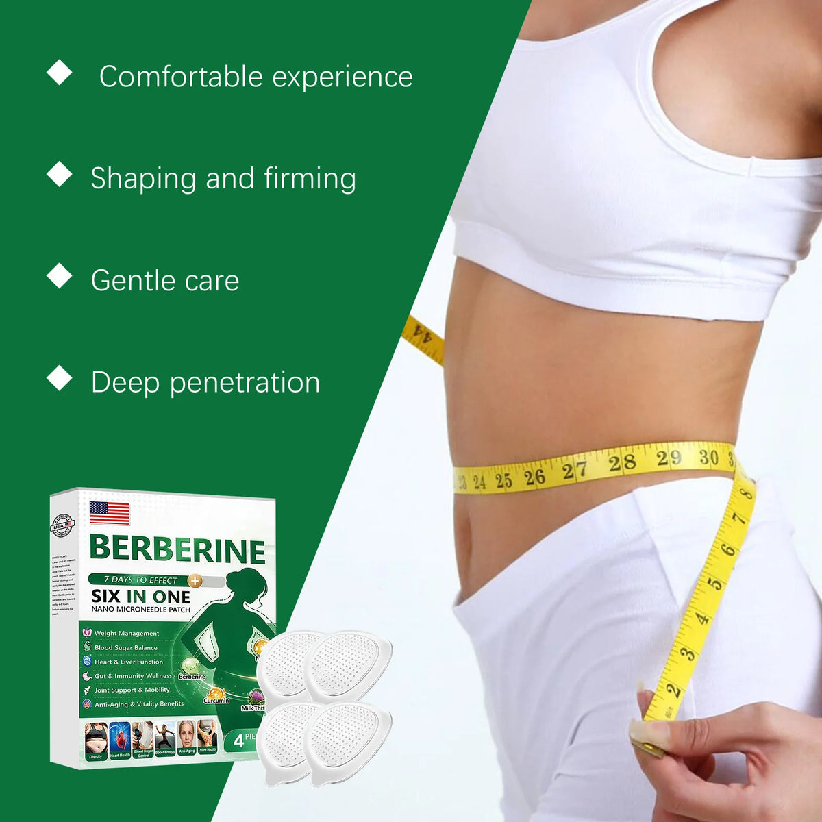 Body Care Patch Gentle Ingredients Protect Body Skin, Showing Contours, Breathable, Skin-Friendly Daily Care Patch