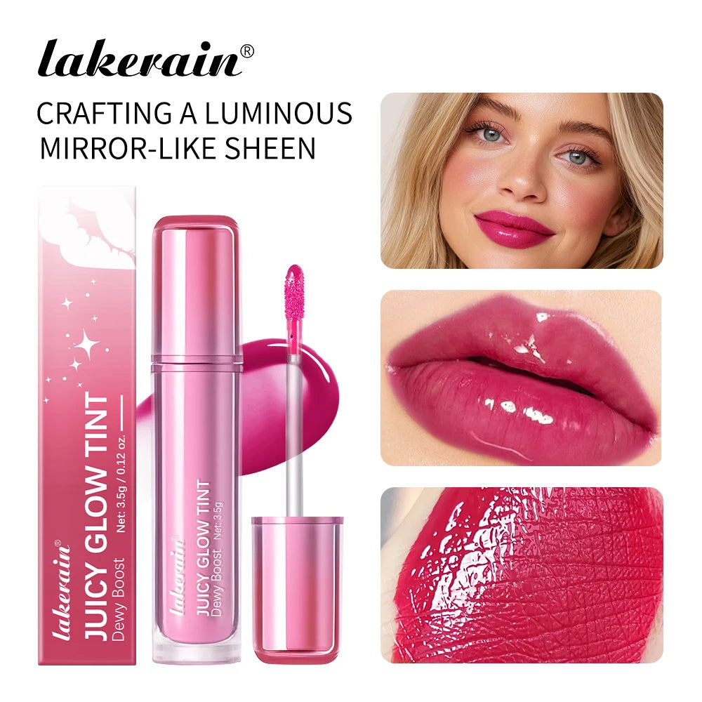 Juicy Glow Tint Deep Moisturizing Brightening Long-Lasting Mirror Shine Smooth Radiant Lip Tint Juicy Glow Lipstick