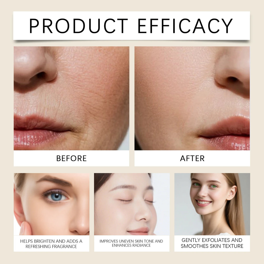 Strawberry Glow Body Cream with Niacinamide Salicylic Acid Exfoliating Moisturizer Smooth Skin Non Greasy Hydrating Holiday Gift