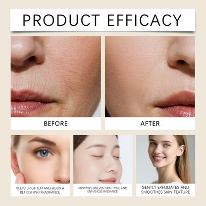 Strawberry Glow Body Cream with Niacinamide Salicylic Acid Exfoliating Moisturizer Smooth Skin Non Greasy Hydrating Holiday Gift
