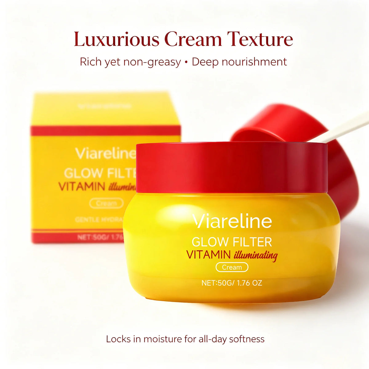Glow Filter Vitamin Illuminating Serum &amp; Cream Set 30ml Serum + 50g Cream, Brightening &amp; Hydrating Duo for Radiant, Glowing Skin