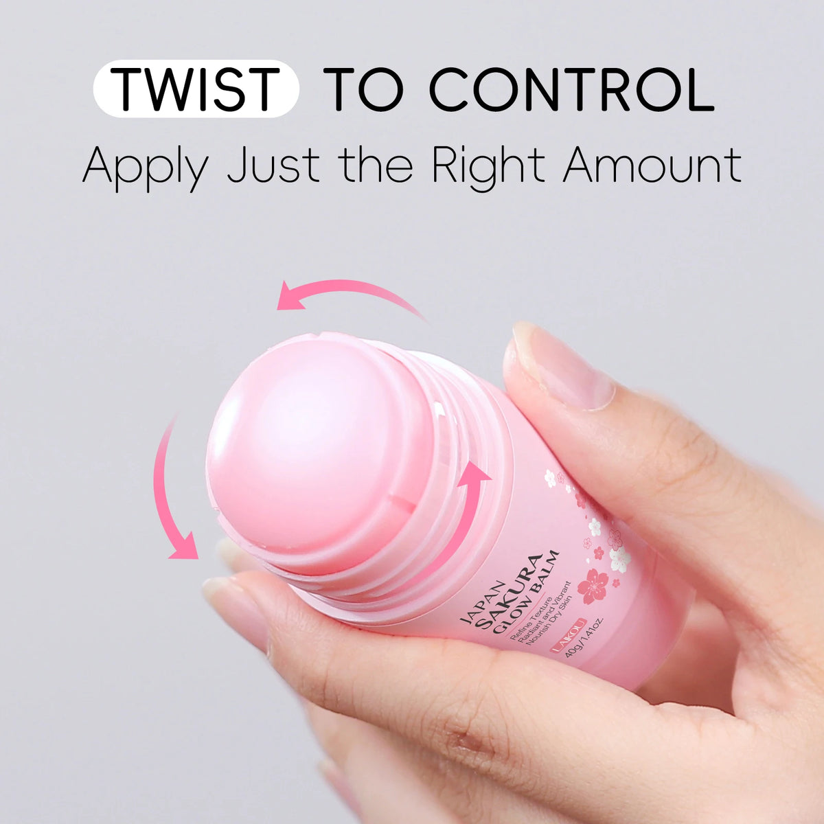 LAIKOU Japan Sakura Glow Balm 40g Nourishing Refining Radiant Skin Moisturizing Stick Balm