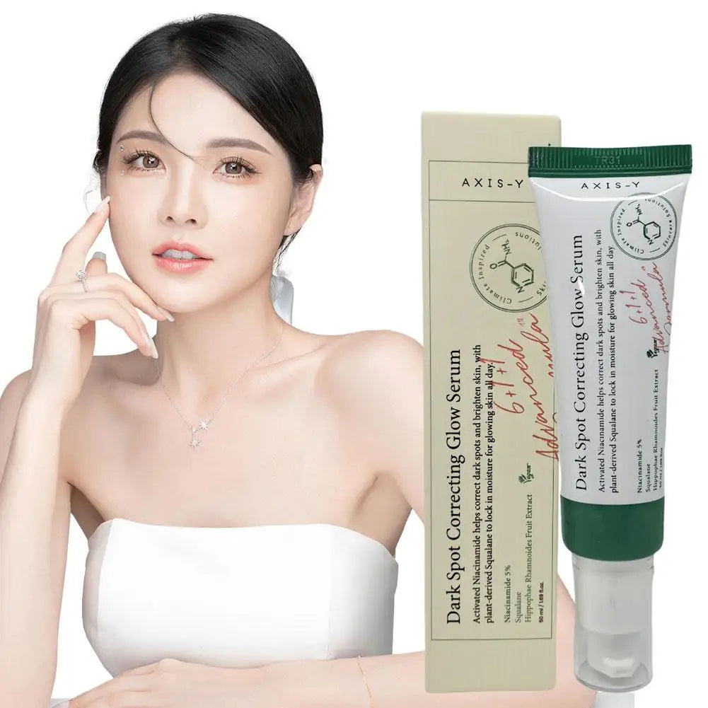 Correcting Glow Serum Deeply Moisturizing Brightening Essence Nourish Skin Brightens Dark Spots &amp; Acne Marks, Deep Hydration