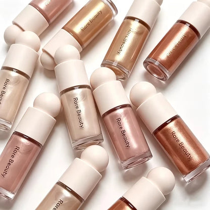 Rare Beauty Positive Light Liquid Luminizer Dewy Glow Radiant Shine Luminous Second Skin Glass Like Finish Long Lasting Makeup