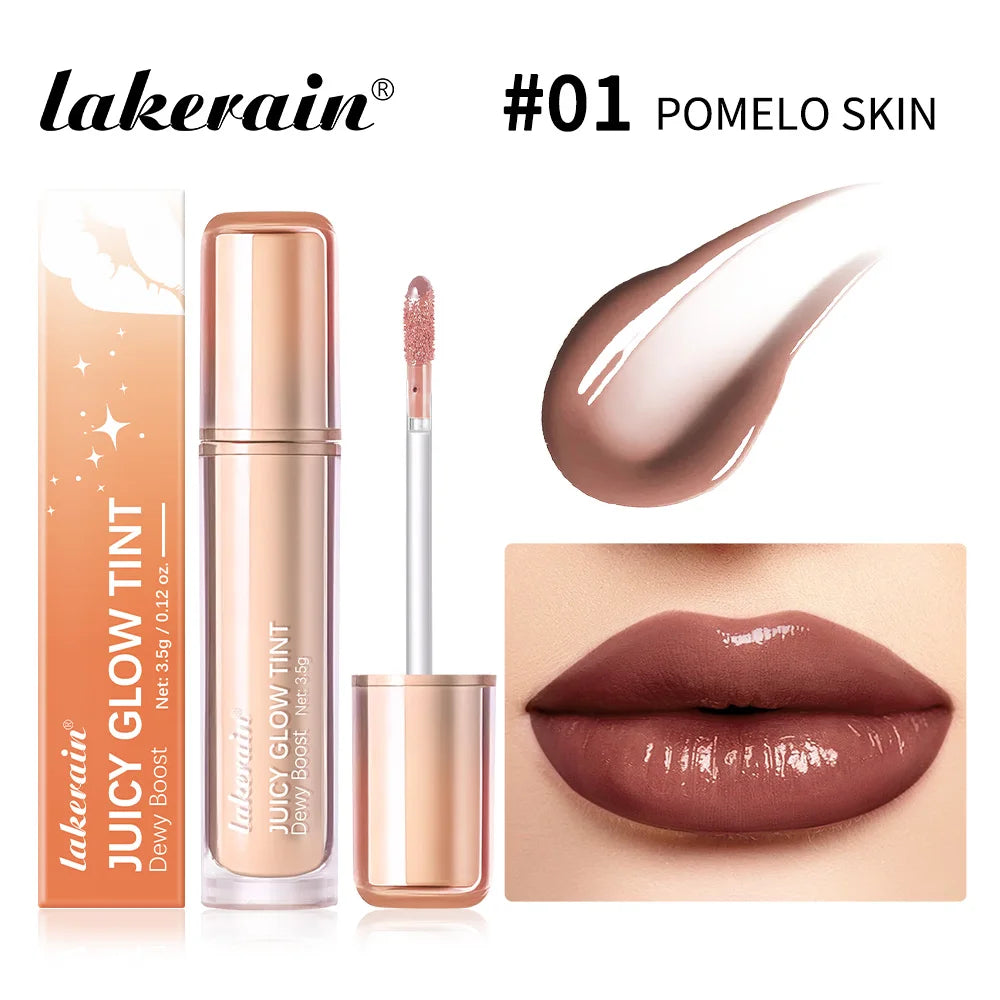 Juicy Glow Tint Deep Moisturizing Brightening Long-Lasting Mirror Shine Smooth Radiant Lip Tint Juicy Glow Lipstick